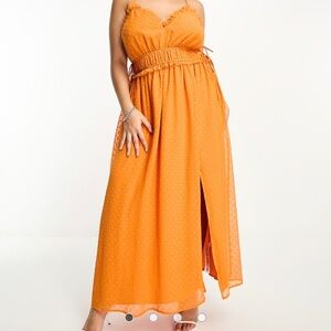 NWT ASOS DESIGN Curve Midi slip dress